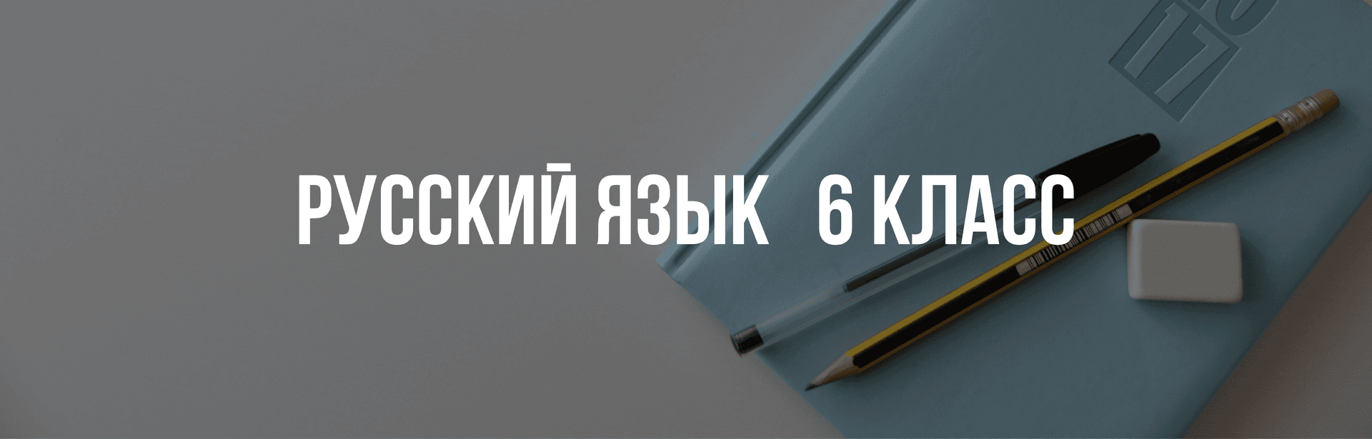 Русский язык 6 класс